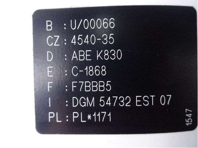 Opel Vivaro A 2001-2006 , Motorkode: F9Q-762, Girkassekode: 