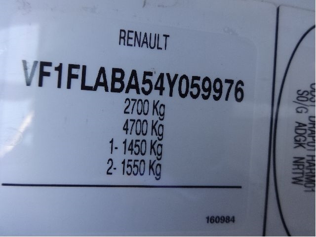 Renault Trafic 2001-2006 , Motorkode: F9Q-762, Girkassekode: Geardef