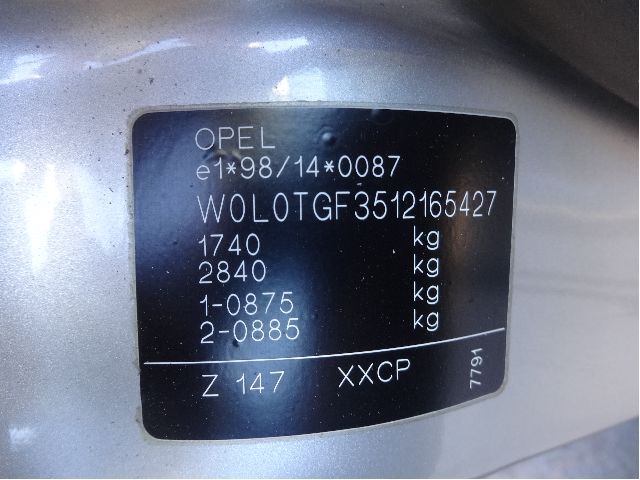 Opel Astra G 1998-2004 , Motorkode: Z16XE, Girkassekode: 