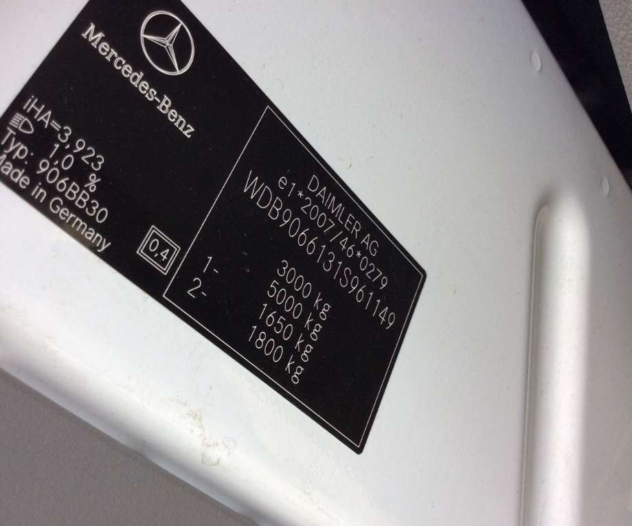 Mercedes Sprinter 2013-2018 (Fase 2) (906) (906), Motorkode: 651955, Girkassekode: 7116800
