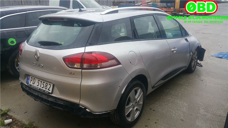 Renault Clio 2012-2016 (Type IV, Fase 1) , Motorkode: K9K-608, Girkassekode: 