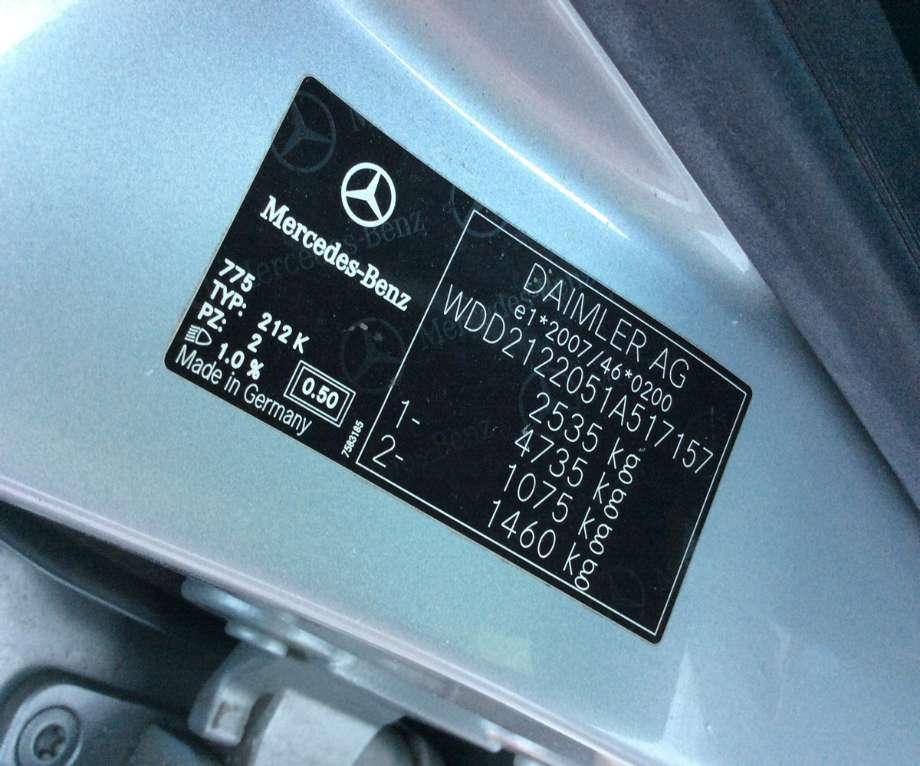 Mercedes E-Klasse 2009-2013 (Fase 1) (W212) (W212), Motorkode: OM651.925, Girkassekode: 