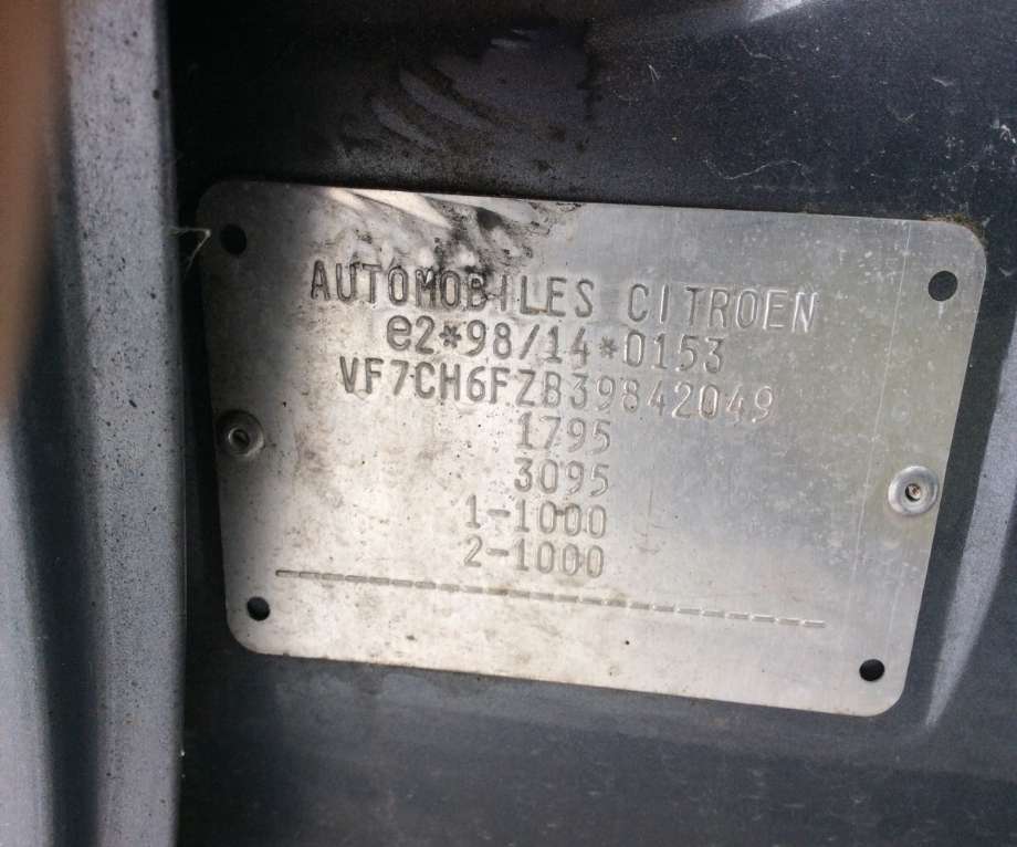 Citroën Xsara, Picasso 2000-->> , Motorkode: 6FZ, Girkassekode: