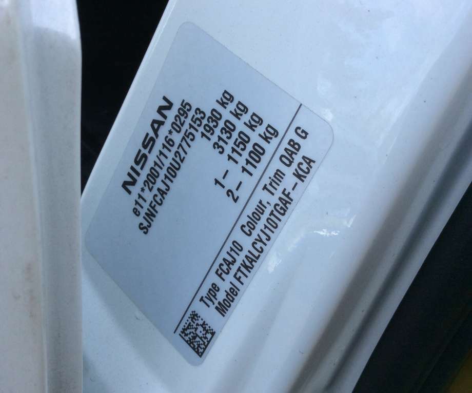 Nissan Qashqai 2010-2014 (Type I, Fase 2) , Motorkode: K9K, Girkassekode: