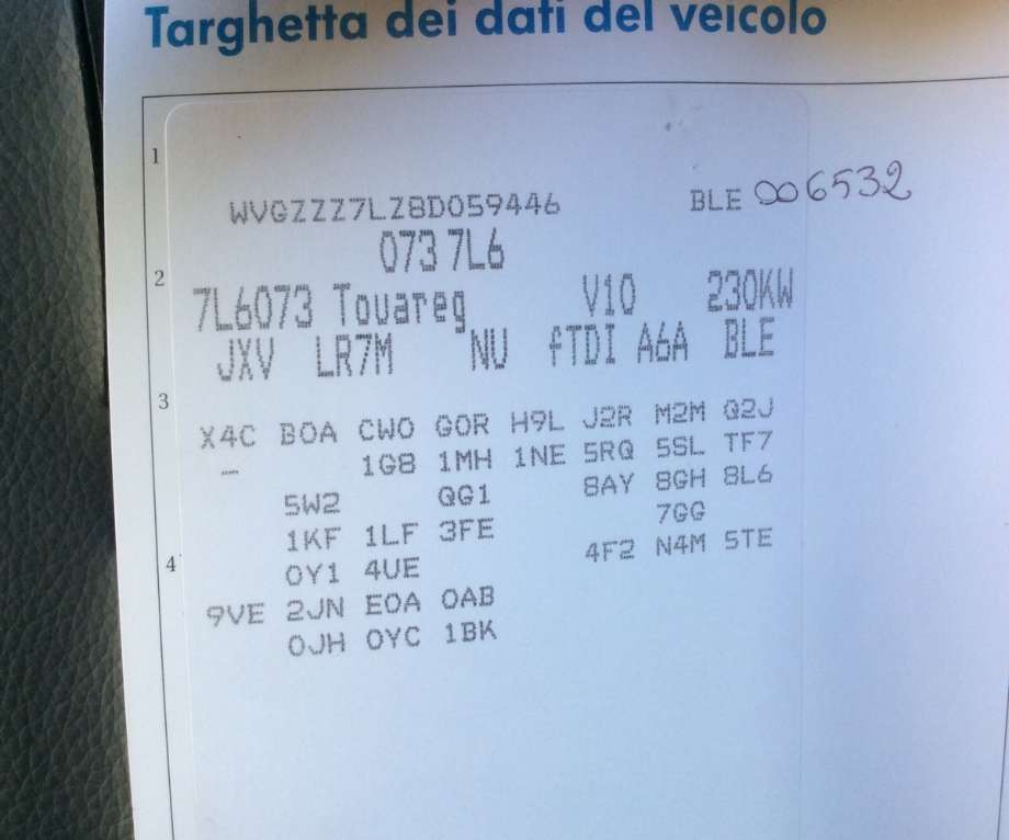 VW Touareg 2007-2010 (Type I, Fase 2) , Motorkode: AYH;BLE, Girkassekode: 