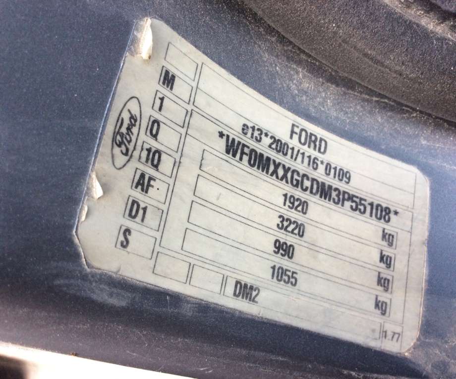 Ford C-Max 2003-2007 (Type I, Fase 1) , Motorkode: G8DA;G8DB, Girkassekode: 