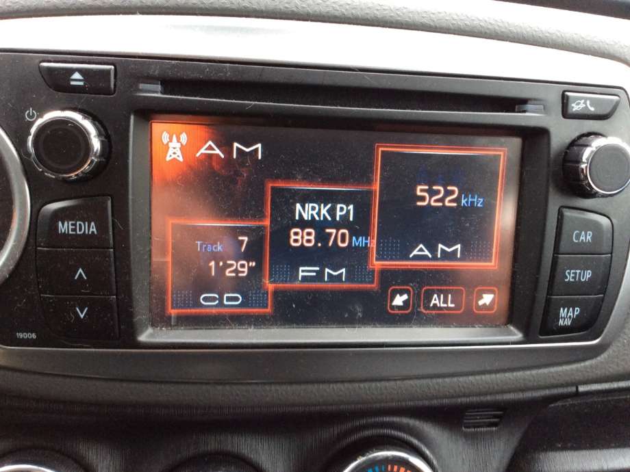 Toyota Yaris 2012-2014 (Type III, Fase 1) , Motorkode: 1KR-FE, Girkassekode: 
