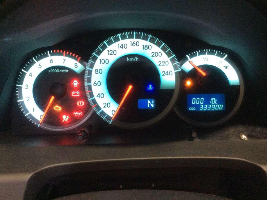 Toyota Verso 2004-2009 (Type II) , Motorkode: 1ZZ-FE, Girkassekode: 