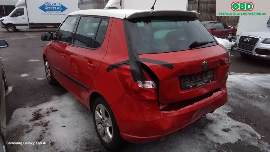 Škoda Fabia 2010-2014 (Type II, Fase 2) , Motorkode: CBZA, Girkassekode: 