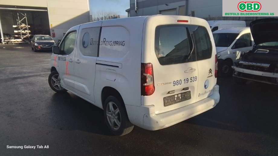 Citroën Berlingo 2019-->> (Type III) , Motorkode: YHY, Girkassekode: 