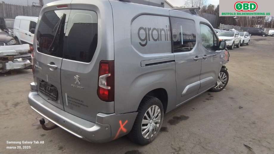 Peugeot Partner 2019-->> (Type III) , Motorkode: YHZ, Girkassekode: 