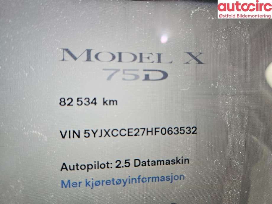 Tesla Model X 2016-->> , Motorkode: , Girkassekode: 