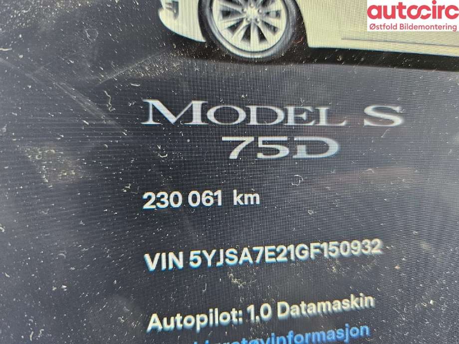 Tesla Model S 2016-2021 (Fase 2) , Motorkode: L2S, Girkassekode: 