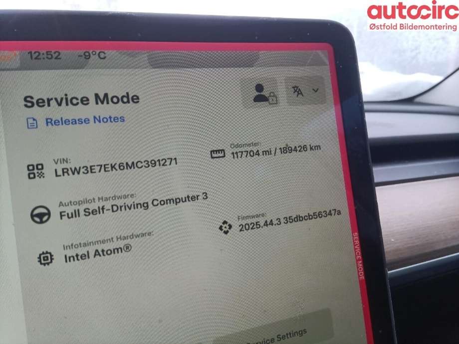 Tesla Model 3 2018-2023 (Fase 1) , Motorkode: 3D3, Girkassekode: 