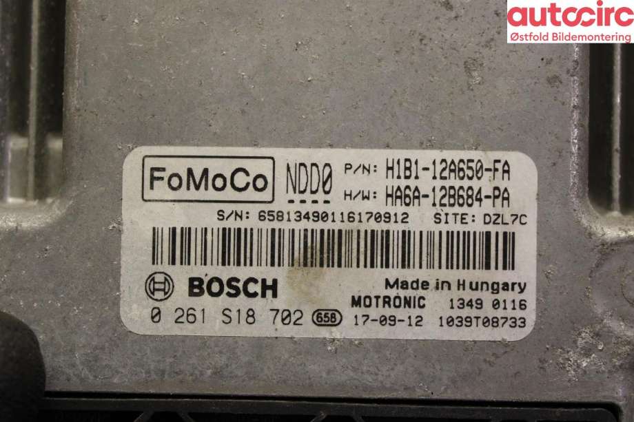 Styreenhet motor til Ford Fiesta 2017-->> (Type VII)  (FORD|2162696|)