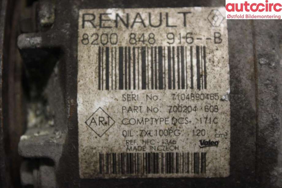 Aircondition kompressor til Renault Master 2014-->> (Type III, Fase 2) (RENAULT|)