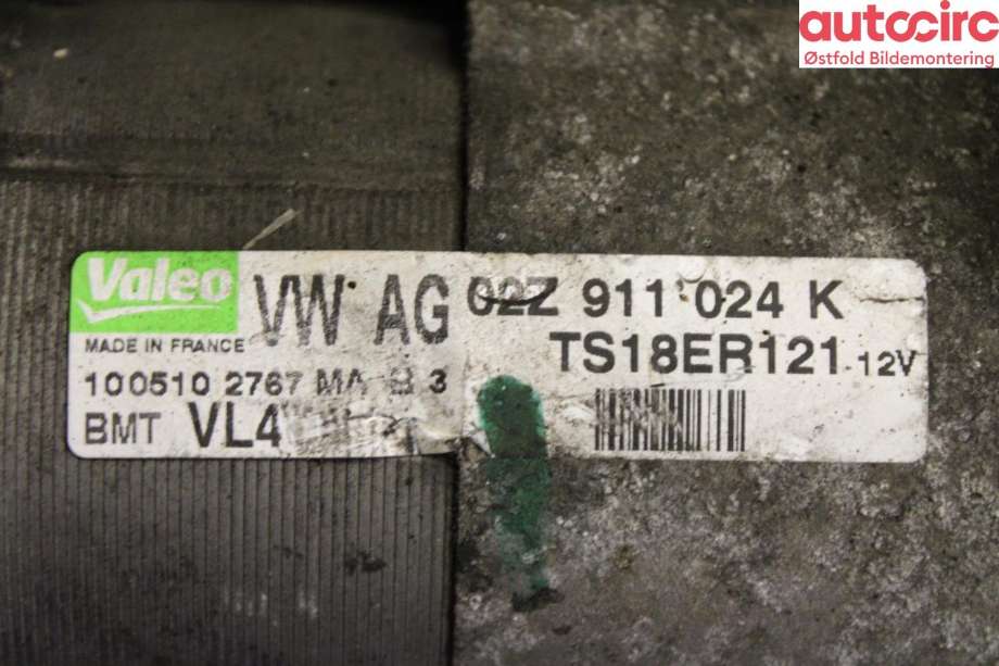 Starter diesel til VW Transporter / Caravelle 2009-2015 (Fase 2) (T5) (T5) (VOLKSWAGEN|02Z 911 023 P|)