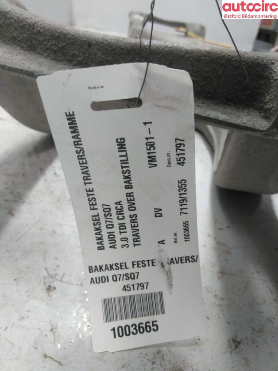Travers bak til Audi Q7 2010-2015 (Type I, Fase 2)  (AUDI|7L8 512 369|)