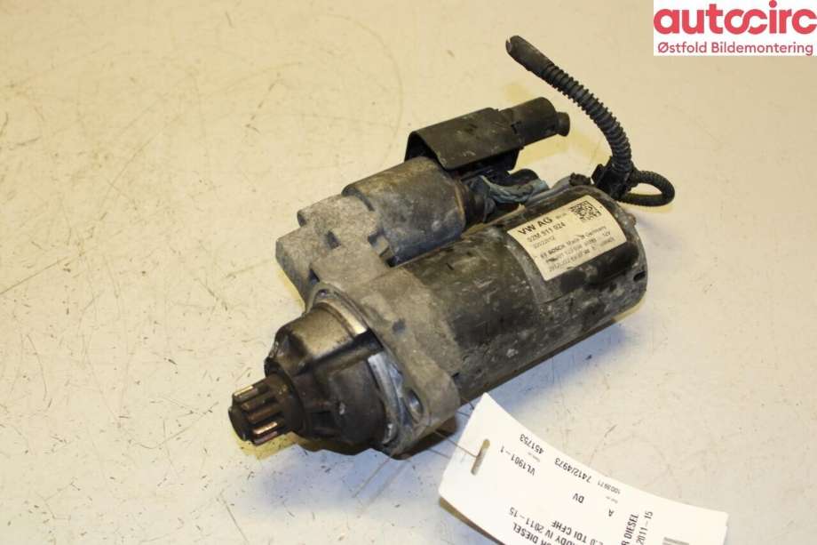 Starter diesel til VW Caddy 2010-2015 (Type III, Fase 2) (VOLKSWAGEN|02M 911 024 P|)