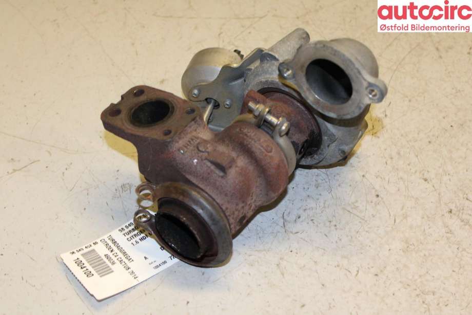 Turbo til Citroën C4, Cactus 2014-2017 (Fase 1)  (CITROEN|98 049 452 80|)