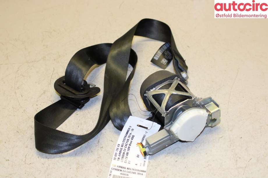 Airbag beltestrammer til Citroën C4, Cactus, 2014-2017 (Fase 1) (CITROEN|98 009 786 XX)