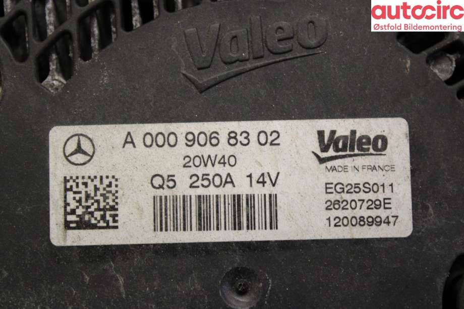 Dynamo til Mercedes Vito 2014-->> (W447) (W447) (MERCEDES Vito Lang|A 000 906 83 02|)