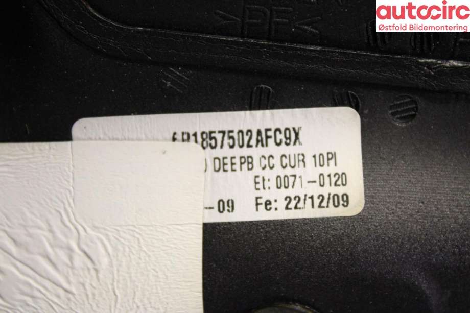 Speil høyre til VW Polo 2009-2014 (Type V, Fase 1)  (VOLKSWAGEN|6R1 857 508 K|)