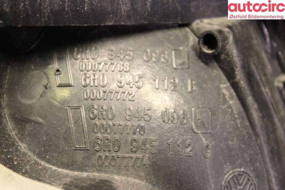 Baklykt høyre til VW Polo 2009-2014 (Type V, Fase 1) (VOLKSWAGEN|6R0 945 096 AH|)