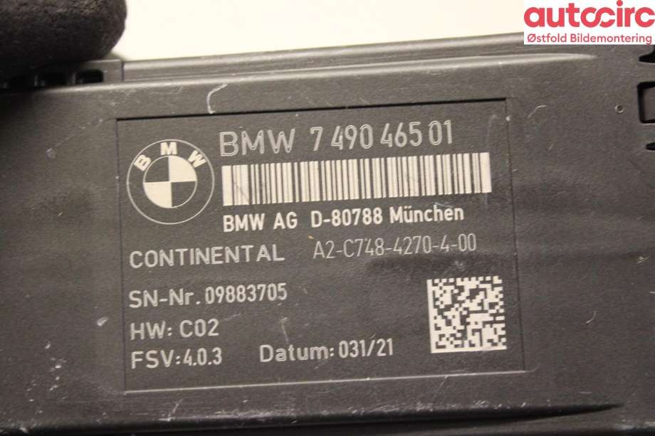 Styreenhet diverse til BMW X5 2018-->> (G05) (G05) (BMW|61 35 7 490 465|)