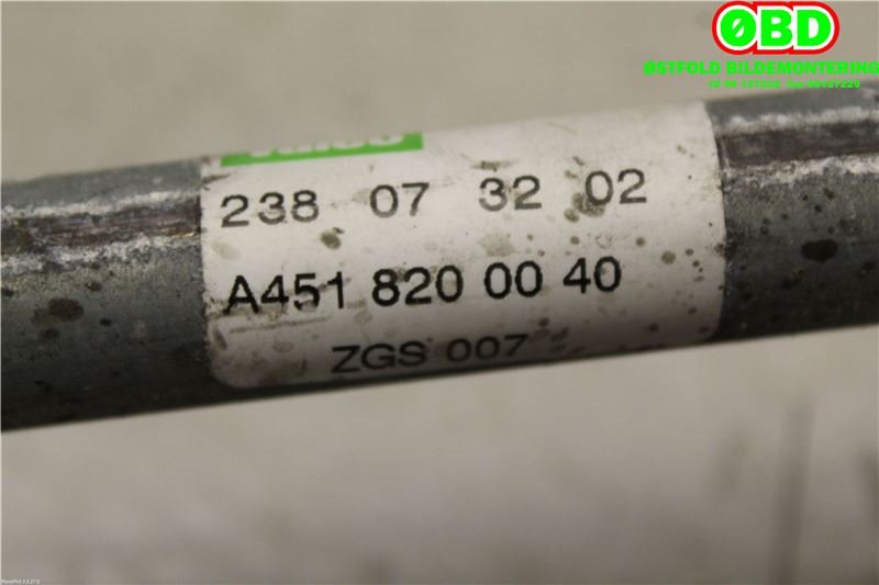Viskeroverføring til Smart Fortwo 1999-2007 (Type I) (W450) (W450) (SMART|A 451 820 00 40||A4518200040)