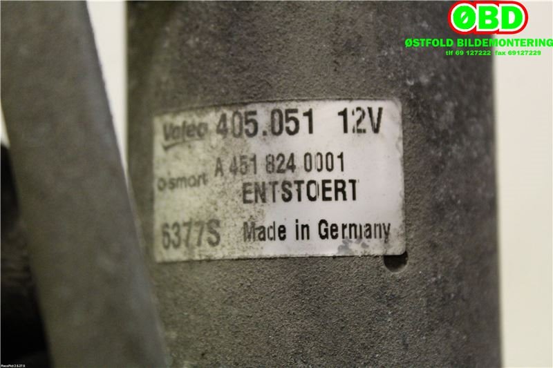 Viskeroverføring til Smart Fortwo 1999-2007 (Type I) (W450) (W450) (SMART|A 451 820 00 40||A4518200040)