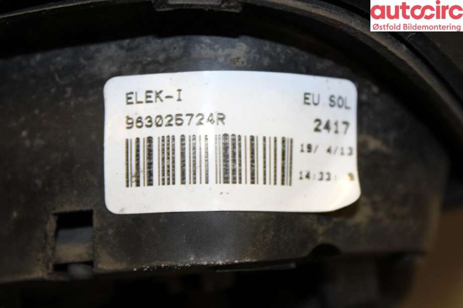 Speil venstre til Renault Clio 2012-2016 (Type IV, Fase 1)  (RENAULT||963025724R)