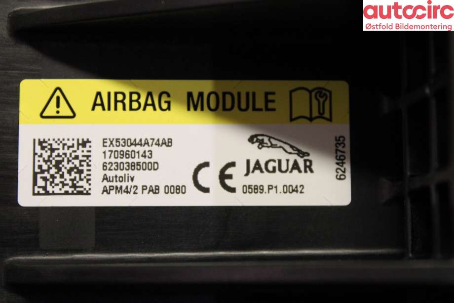 Airbag passasjer til Jaguar F-TYPE 2013-->>  (JAGUAR|T2R17294|)