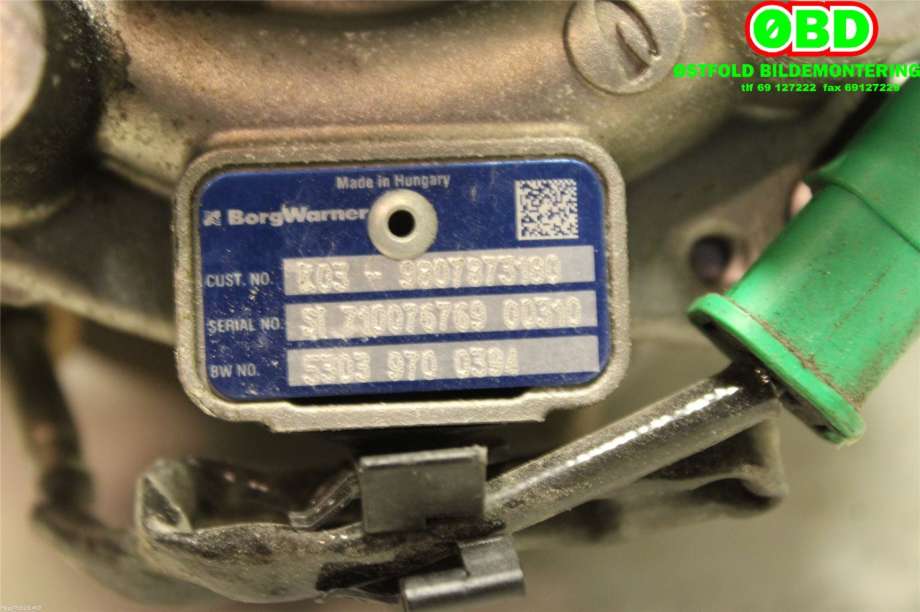 Turbo til Ford S-Max 2015-->> (Type II)  (FORD|1871356||9807873180)