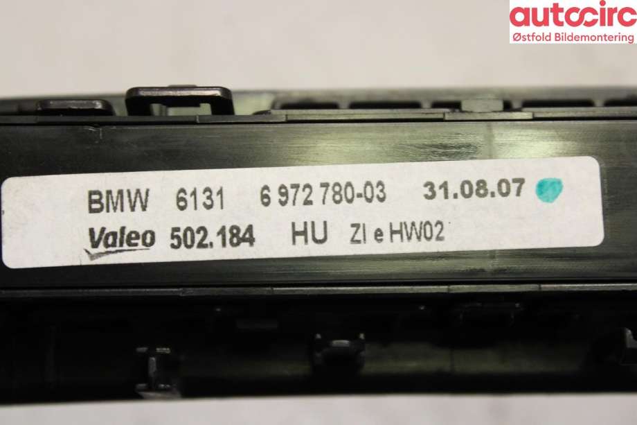 Varmeapparat betjening til BMW X5 2007-2013 (E70) (E70) (BMW|64 11 9 310 449|)
