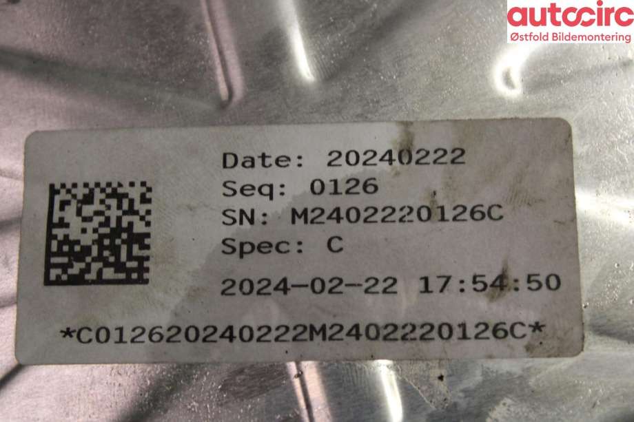 Motor elbil foran til Hyundai Kona 2024-->> (Type II)  (HYUNDAI|36501-0EGA1|)