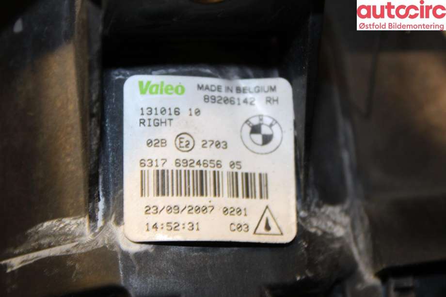 Tåkelykt høyre foran til BMW X5 2007-2013 (E70) (E70) (BMW|63 17 6 924 656|)