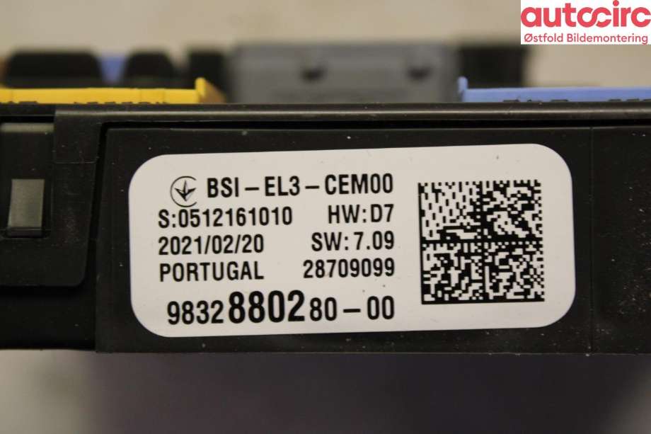 Sikringsboks til Citroën Berlingo 2019-->> (Type III)  (CITROEN|16 810 505 80|)