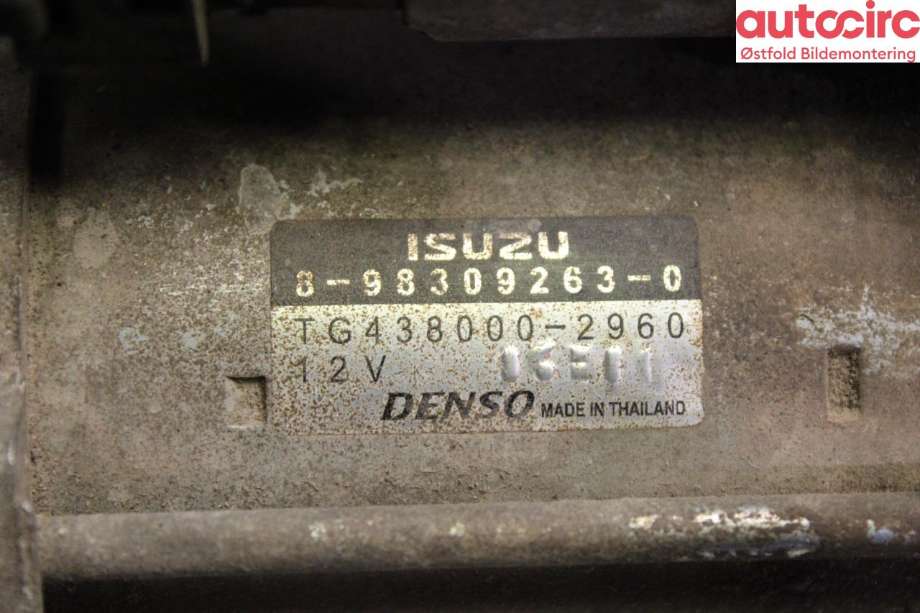 Starter diesel til Isuzu D-Max 2021-->> (Type III)  (ISUZU||8983092630)