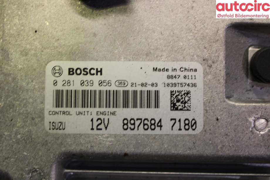 Styreenhet motor til Isuzu D-Max 2021-->> (Type III) (ISUZU||8976847180)