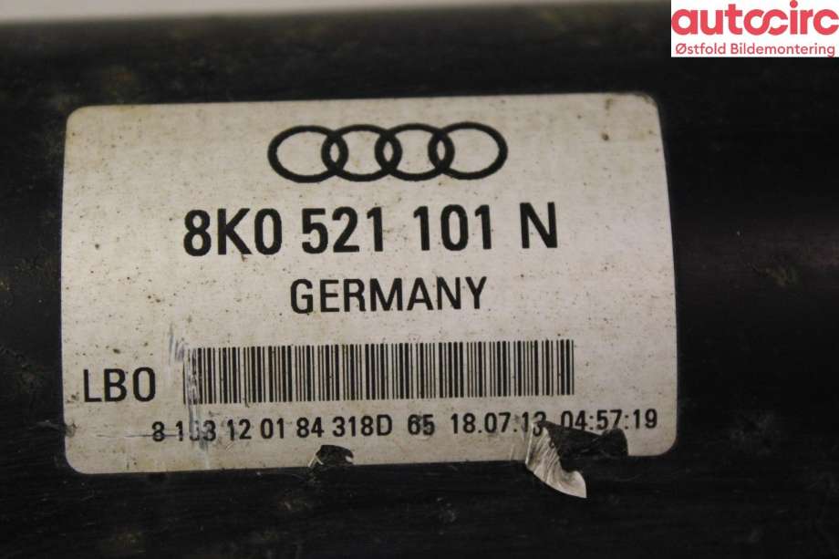 Mellomaksel til Audi A5 2007-2016 (Type I) (AUDI|8K0 521 101 N|)