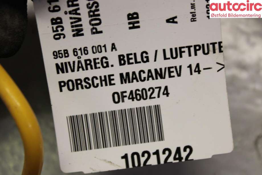 Fjær foran nivå luftpute/belg til Porsche Macan 2014-->> (95B) (95B) (PORSCHE|95B 616 001 A|)