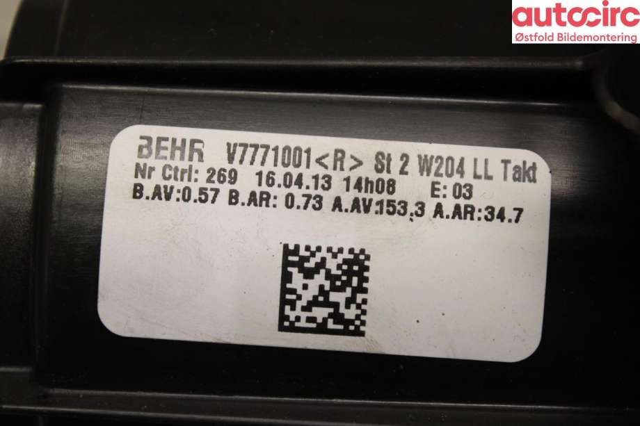 Varmeapparat motor til Mercedes C-Klasse 2011-2014 (Fase 2) (W204) (W204) (MERCEDES|A 212 820 07 08|)