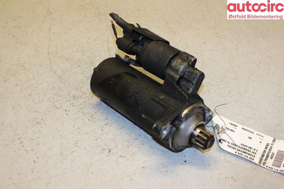 Starter diesel til VW Transporter / Caravelle, 2009-2015 (Fase 2) (T5) (T5) (VOLKSWAGEN|02E 911 024 A)
