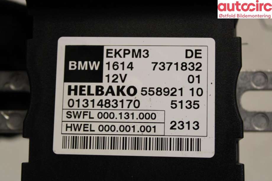 Styreenhet diverse til BMW 3-Serie 2012-2018 (F30/F31/F34) (F30/F31/F34) (BMW|16 14 7 371 832|)