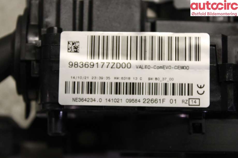 Bryter combi til Peugeot 208 2019-->> (Type II) (PEUGEOT|98 369 177 ZD|)