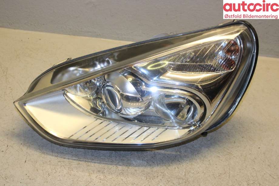 Frontlykt venstre halogen til Ford S-Max, 2010-2015 (Type I, Fase 2)  (FORD|1801378)