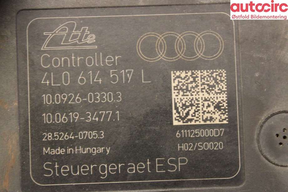 ABS sentral til Audi Q7 2010-2015 (Type I, Fase 2)  (AUDI|4L0 614 517 L|)