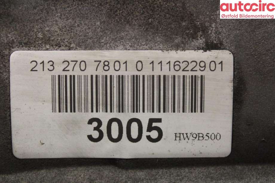 Girkasse automat til Mercedes E-Klasse 2016-2023 (W213) (W213) (MERCEDES|A 213 270 78 01|)