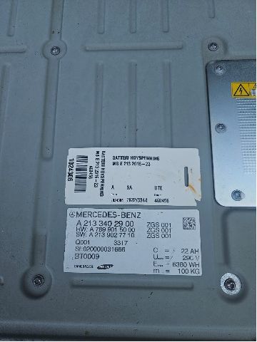 Batteripakke elbil til Mercedes E-Klasse 2016-2023 (W213) (W213) (MERCEDES|A213 340 29 00|A 213 902 77 00|A 789 901 50 00)